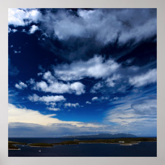 Clouds over Mediterranean Sea Poster