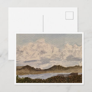 Clouds Over Mono Lake Postcard