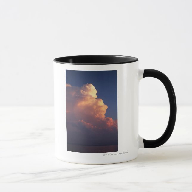 Clouds over sea at sunset mug (Right)