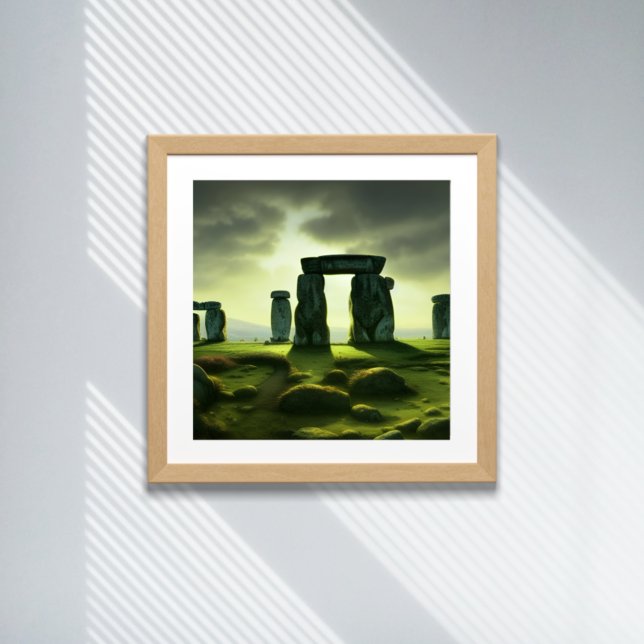 Clouds over Stonehenge Fantasy Digital Art Poster (Creator Uploaded)