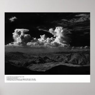 Clouds Over the Desert, 1965, by Ansel Adams Poster