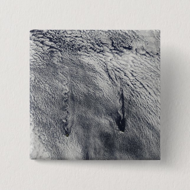 Clouds over the Juan Fernandez Islands 15 Cm Square Badge (Front)