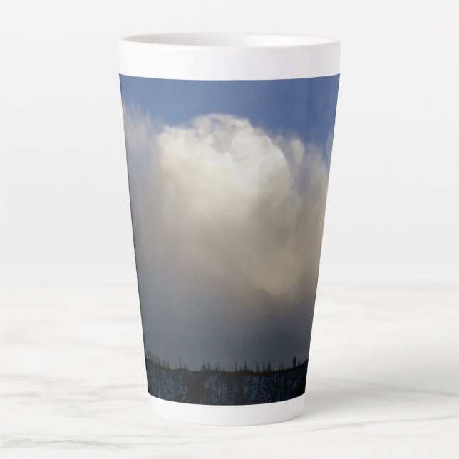Clouds Over the Ridge Latte Mug (Front)