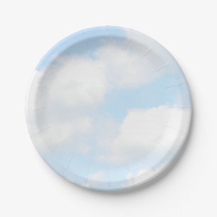 Clouds Paper Plate