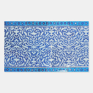 Clouds pattern rectangular sticker