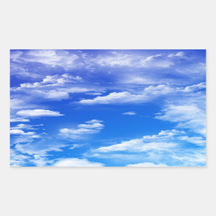 Clouds Rectangular Sticker