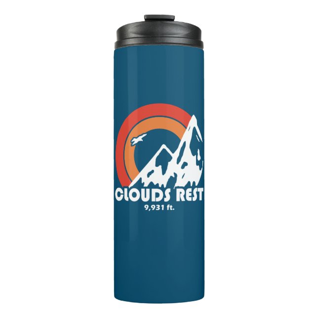 Clouds Rest Mountain Yosemite Sun Eagle Thermal Tumbler (Front)
