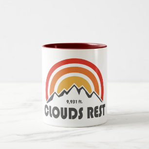 Clouds Rest Mountain Yosemite Two-Tone Coffee Mug