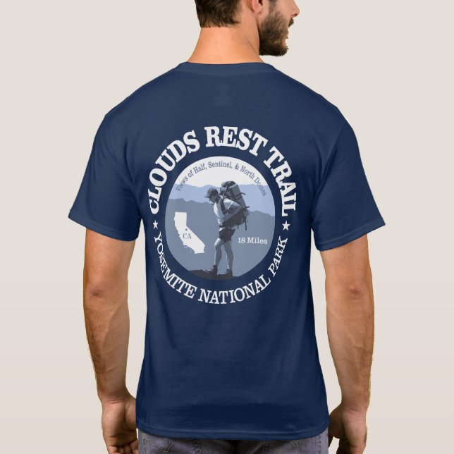 Clouds Rest Trail (BG) T-Shirt (Back)