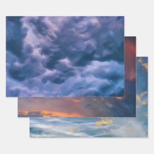 Clouds Sky Art Wrapping Craft Paper