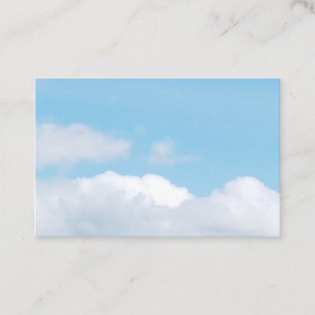 Clouds & Sky Business Card (Front)