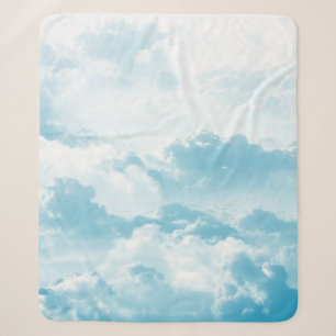 Clouds sky cartoon vector images sherpa blanket