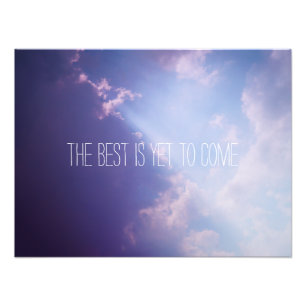 Clouds Sky Inspirational quote Custom text Pastel Photo Print