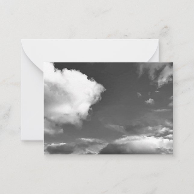 Clouds Sky Outdoor Photography Note Cards (Front)