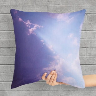 Clouds Sky Pastel colours Scenic Skyscape Photo Cushion
