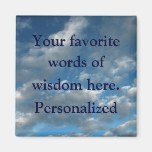 Clouds & Sky Personalizable Magnet