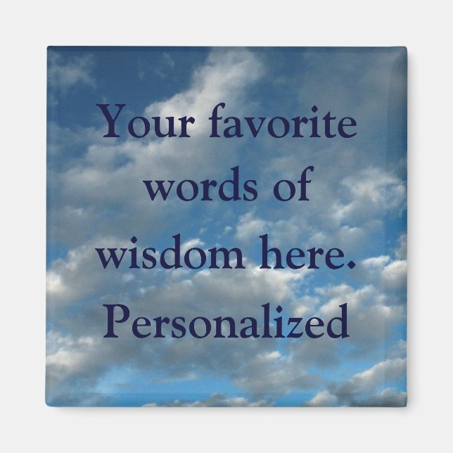Clouds & Sky Personalizable Magnet (Front)