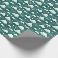 Clouds & Stars on Dark Teal