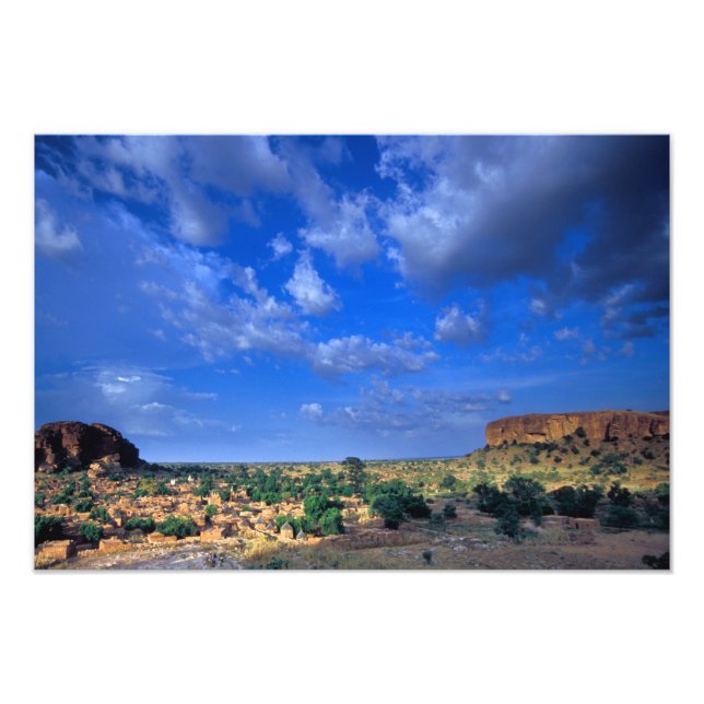 Clouds sweeping across the sky over the photo print (Front)