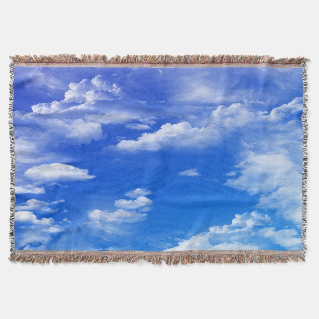 Clouds Throw Blanket (Front)