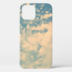 Clouds - vintage effect style pictureshome decor,  iPhone 12 case