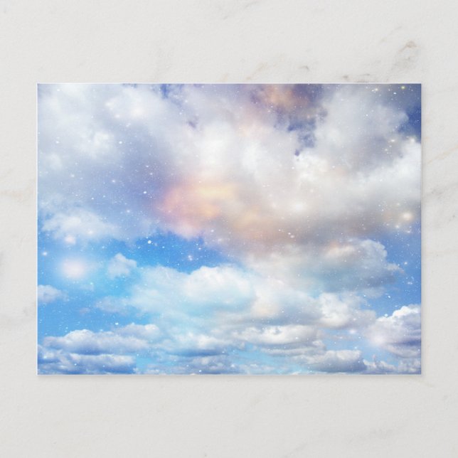 Clouds Wings of Gold and Silver Postcard (Front)