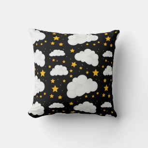 Clouds With A Bright Stary Night Cushion