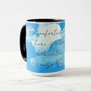 "Clouds" with Louisa May Alcott quote Coffee Mug