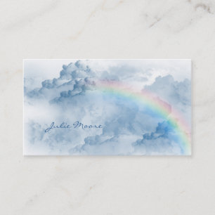 Clouds with Rainbow Personal Business Card