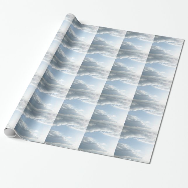 Clouds Wrapping Paper (Unrolled)