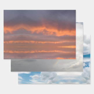 Clouds Wrapping Paper Sheet