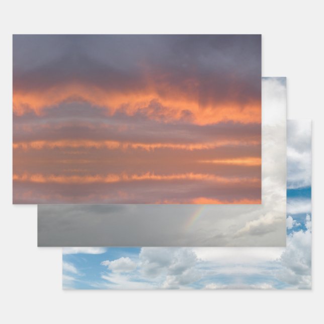 Clouds Wrapping Paper Sheet (Set)