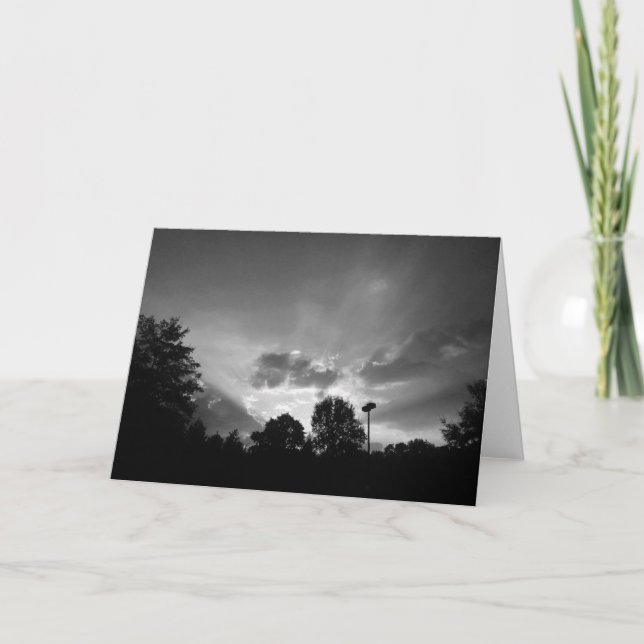 Cloudscape / Noir, card (Front)