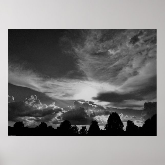 Cloudscape / Noir, Poster (Front)