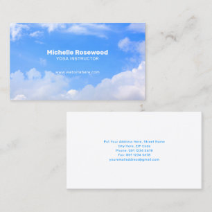 Cloudscape World of Serenity and Professionalism Business Card