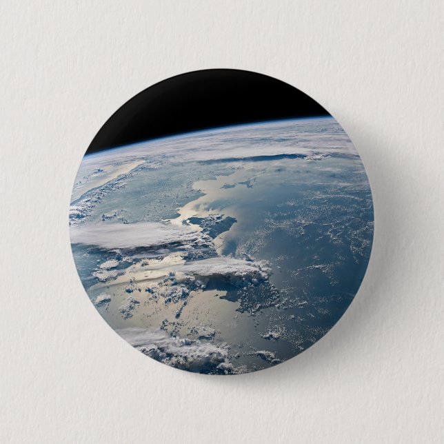 Cloudscapes Around Sumatra, Indonesia. 6 Cm Round Badge (Front)
