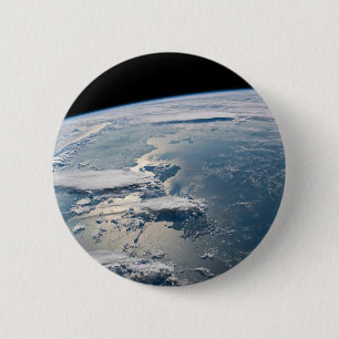 Cloudscapes Around Sumatra, Indonesia. 6 Cm Round Badge