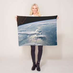 Cloudscapes Around Sumatra, Indonesia. Fleece Blanket