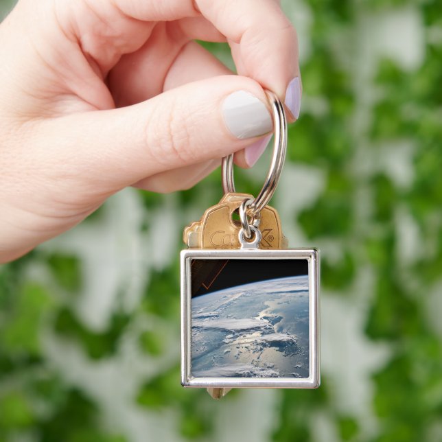 Cloudscapes Around Sumatra, Indonesia. Key Ring (Hand)