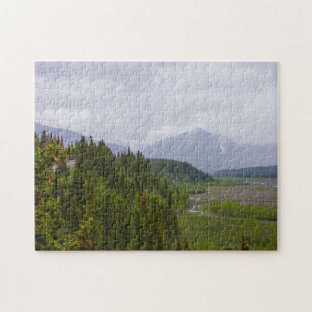 Cloudy At Denali Jigsaw Puzzle (Horizontal)