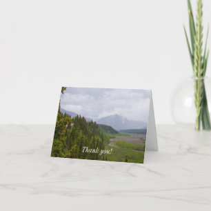 Cloudy At Denali Thank You Card