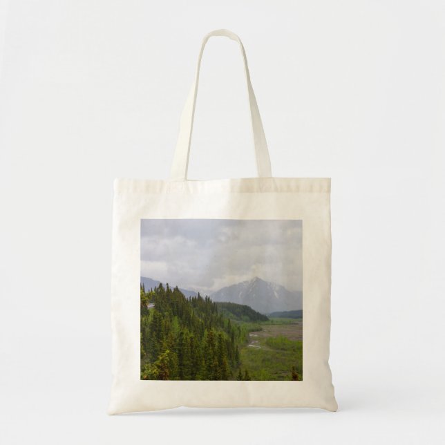 Cloudy At Denali Tote Bag (Front)