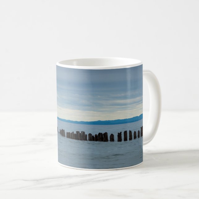Cloudy At Whitefish Bay Coffee Mug (Front Right)