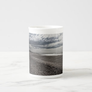 Cloudy beach at the North Sea Bone China Mug