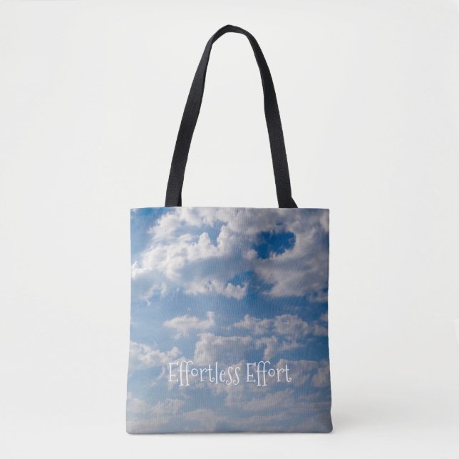 Cloudy Blue Skies Tote Bag (Front)