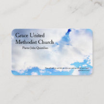 Cloudy Blue Sky Christian Minister Pastor
