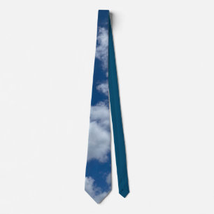 Cloudy blue sky tie