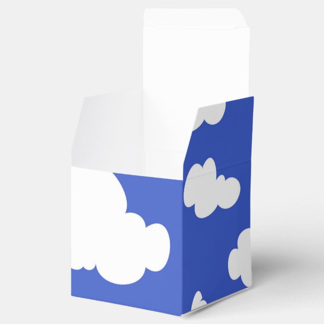 Cloudy Blue Sky White Clouds Dreamy Clouding Favour Box (Opened)