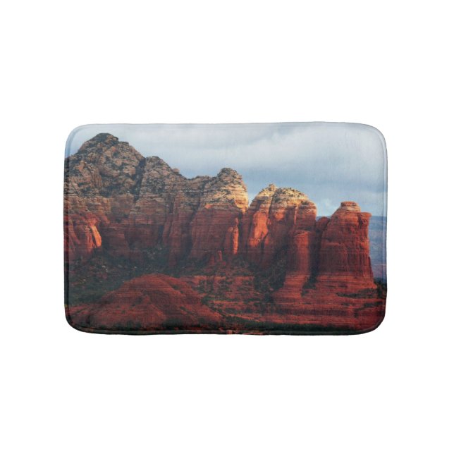 Cloudy Coffee Pot Rock in Sedona Arizona Bath Mat (Front)