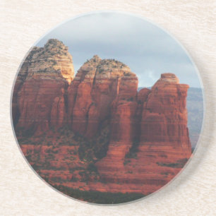 Cloudy Coffee Pot Rock in Sedona Arizona Coaster
